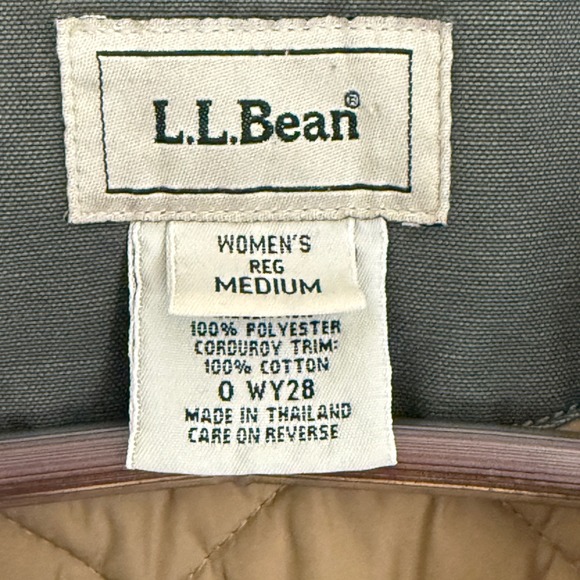 Vtg LL Bean Field Coat Barn Jacket Corduroy Collar M Fisherman Chore Coat OWY28 - Picture 3 of 13